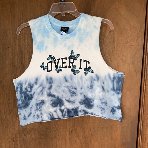 Relisted Rue21 Tie dye print  butterfly OVER IT sleeveless top cotton M jrs - Picture 11 of 12